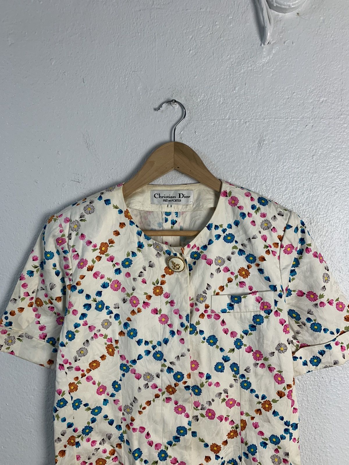 Christian Dior Monsieur Christian Dior Pret A Porter Floral Jacket Size S / US 4 / IT 40 - 4 Thumbnail