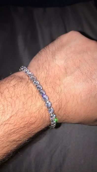 Jewelry Diamond Tennis Bracelet (Cz VVS1) Size ONE SIZE - 1 Thumbnail