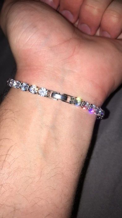 Jewelry Diamond Tennis Bracelet (Cz VVS1) Size ONE SIZE - 2 Thumbnail