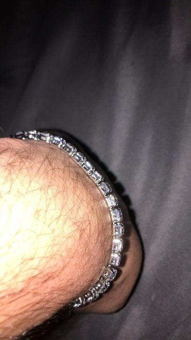 Jewelry Diamond Tennis Bracelet (Cz VVS1) Size ONE SIZE - 3 Thumbnail