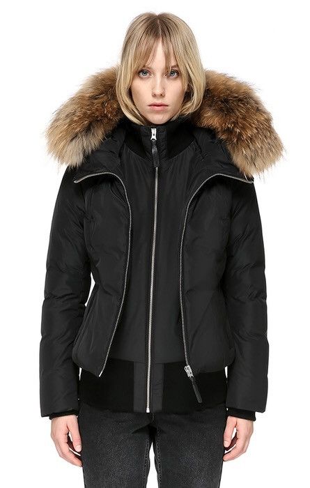 Mackage ROMANE BOMBER CUT DOWN JACKET WITH NATURAL FUR Grailed