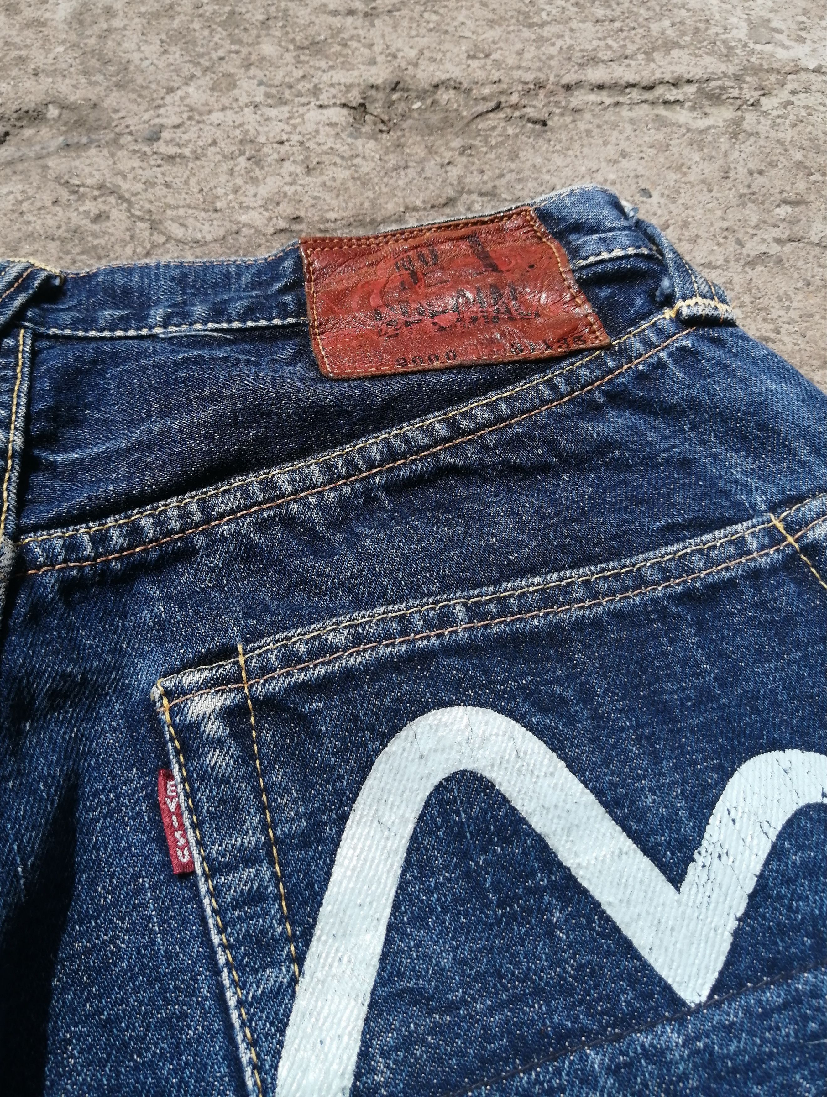 Evisu Vintage 2000 Selvedge Jeans Size US 28 / EU 44 - 3 Thumbnail