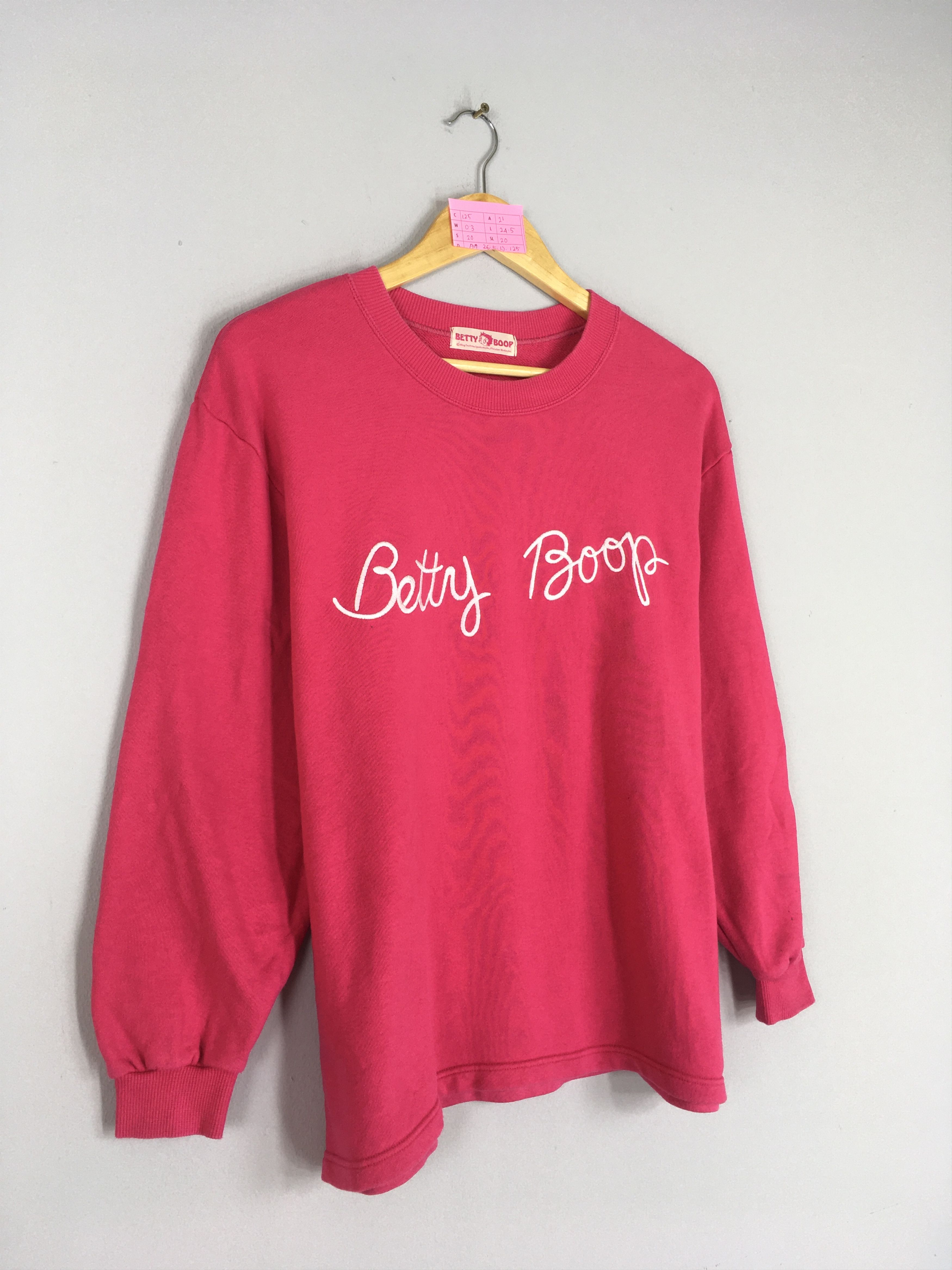 Vintage BETTY BOOP Pinky Crewneck Sweatshirt