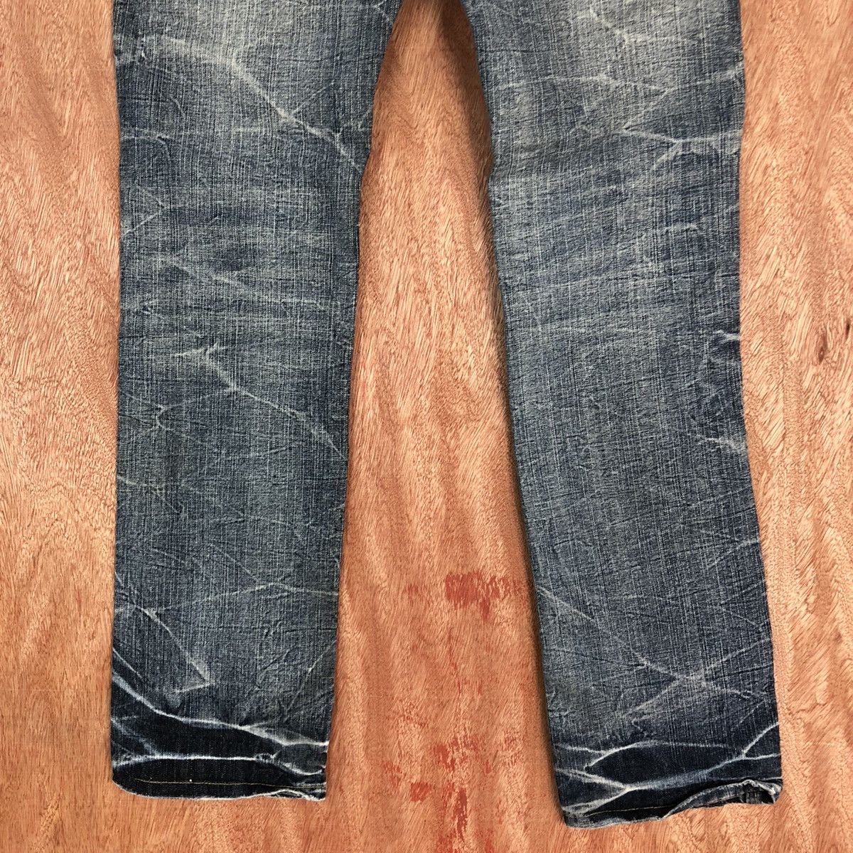 Japanese Brand DLL B.S Vintage Blue Denim Jeans Pants #c633 Size 31" - 9 Thumbnail