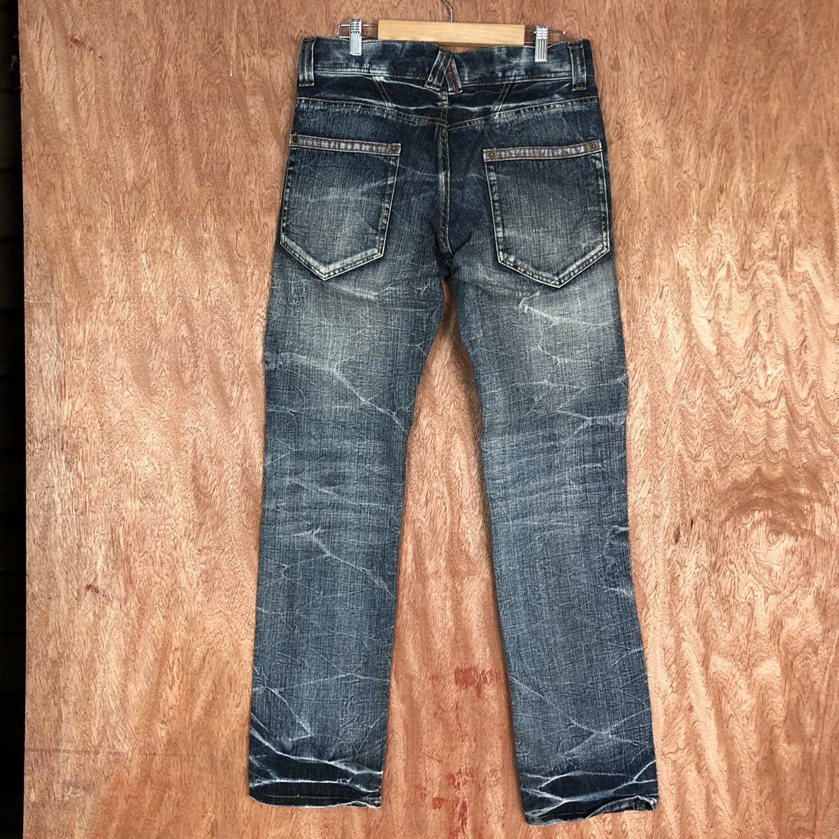 Japanese Brand DLL B.S Vintage Blue Denim Jeans Pants #c633 Size 31" - 7 Thumbnail