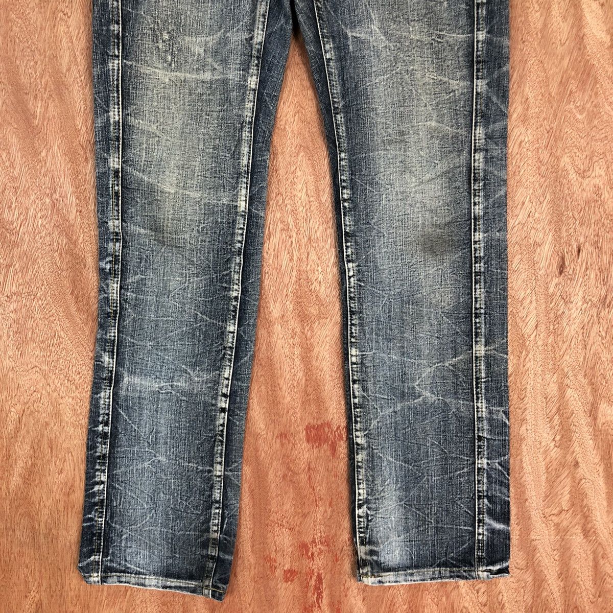 Japanese Brand DLL B.S Vintage Blue Denim Jeans Pants #c633 Size 31" - 3 Thumbnail