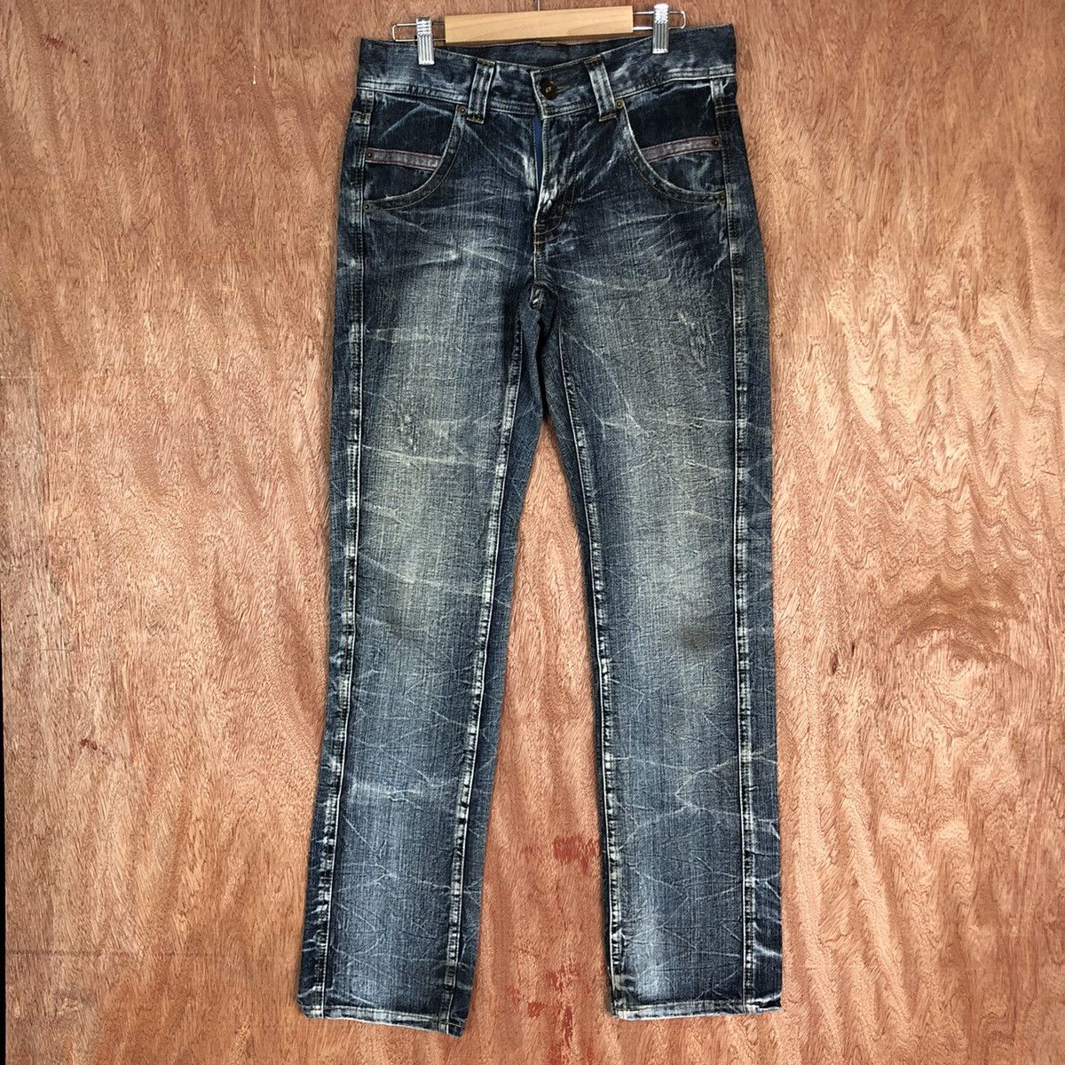 Japanese Brand DLL B.S Vintage Blue Denim Jeans Pants #c633 Size 31" - 1 Thumbnail