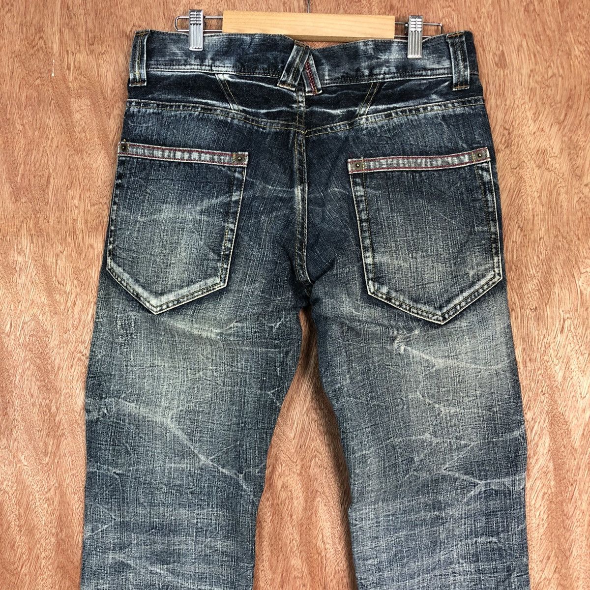 Japanese Brand DLL B.S Vintage Blue Denim Jeans Pants #c633 Size 31" - 8 Thumbnail