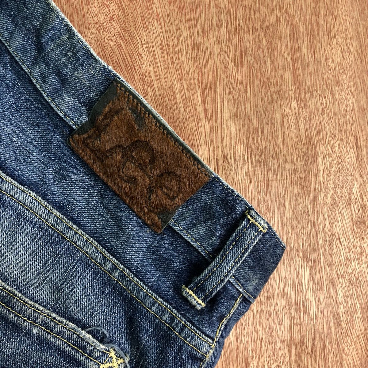 Lee DLL LEE Blue Denim vintage japan Pants #c183 Size US 33 - 10 Thumbnail