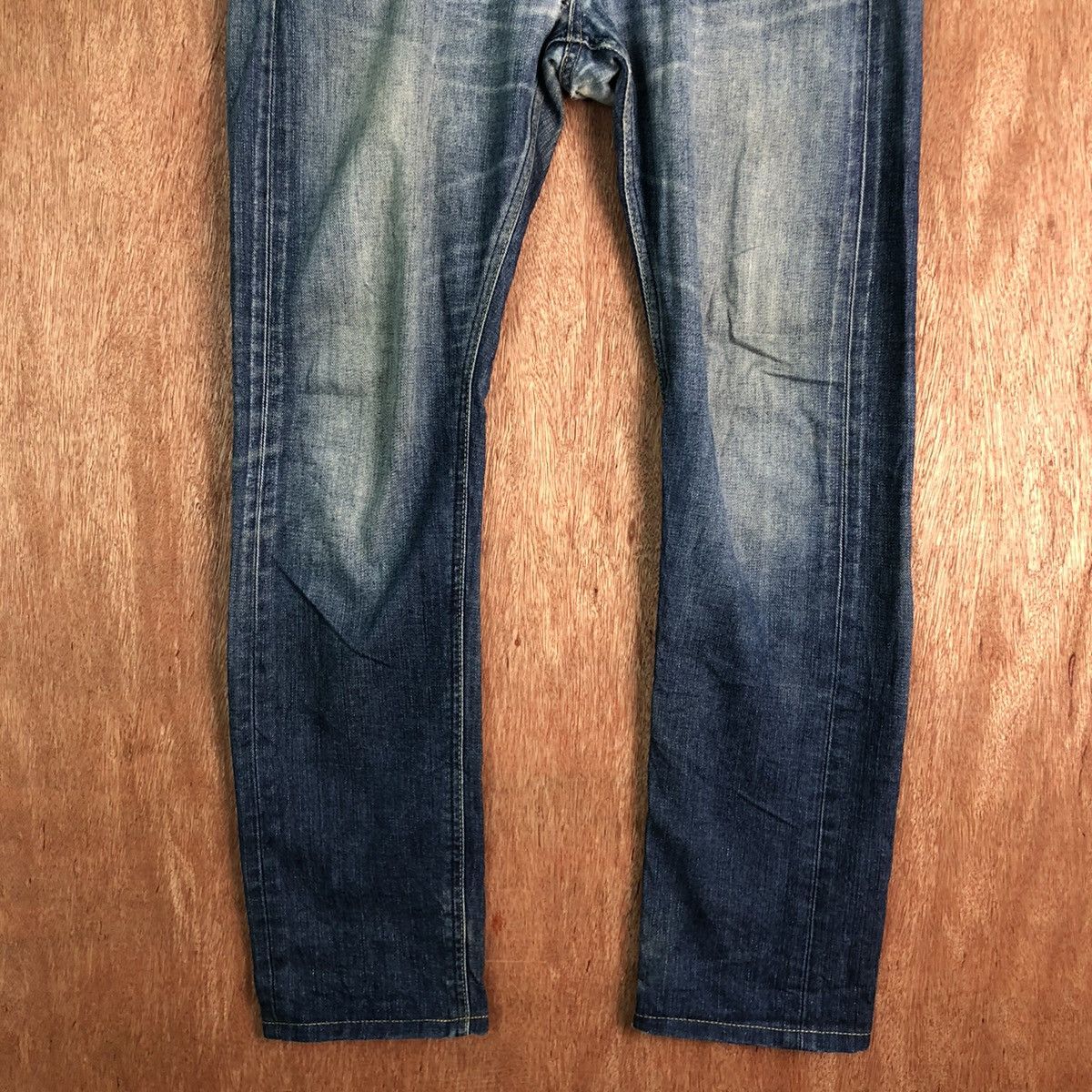 Lee DLL LEE Blue Denim vintage japan Pants #c183 Size US 33 - 3 Thumbnail
