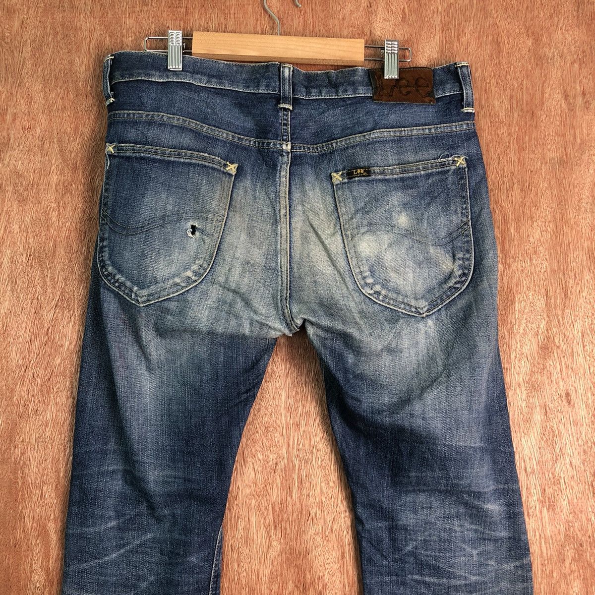 Lee DLL LEE Blue Denim vintage japan Pants #c183 Size US 33 - 7 Thumbnail