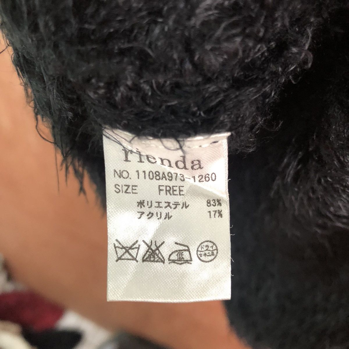 DLL Rienda Black Mohair Shag Shaggy KNitwear #c233