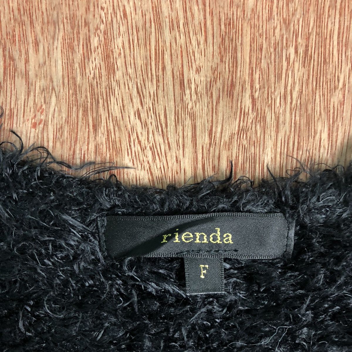 DLL Rienda Black Mohair Shag Shaggy KNitwear #c233