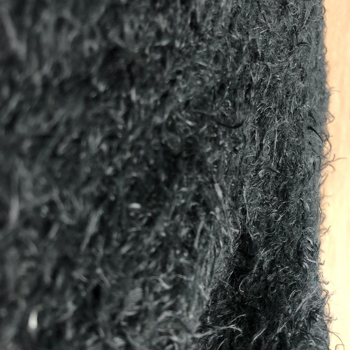 DLL Rienda Black Mohair Shag Shaggy KNitwear #c233
