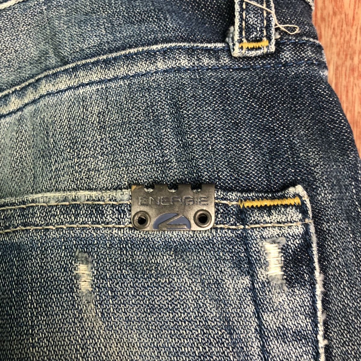 Energie DLL Energie sixty Blue distressed Denim Jeans Pants #c123 Size US 31 - 9 Thumbnail