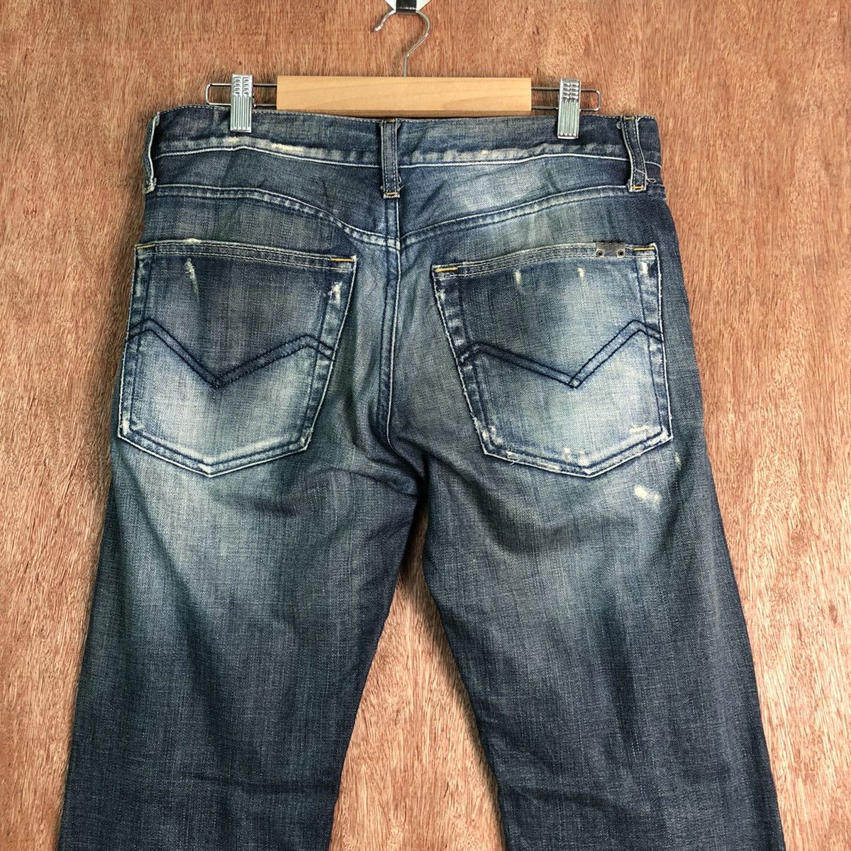 Energie DLL Energie sixty Blue distressed Denim Jeans Pants #c123 Size US 31 - 7 Thumbnail