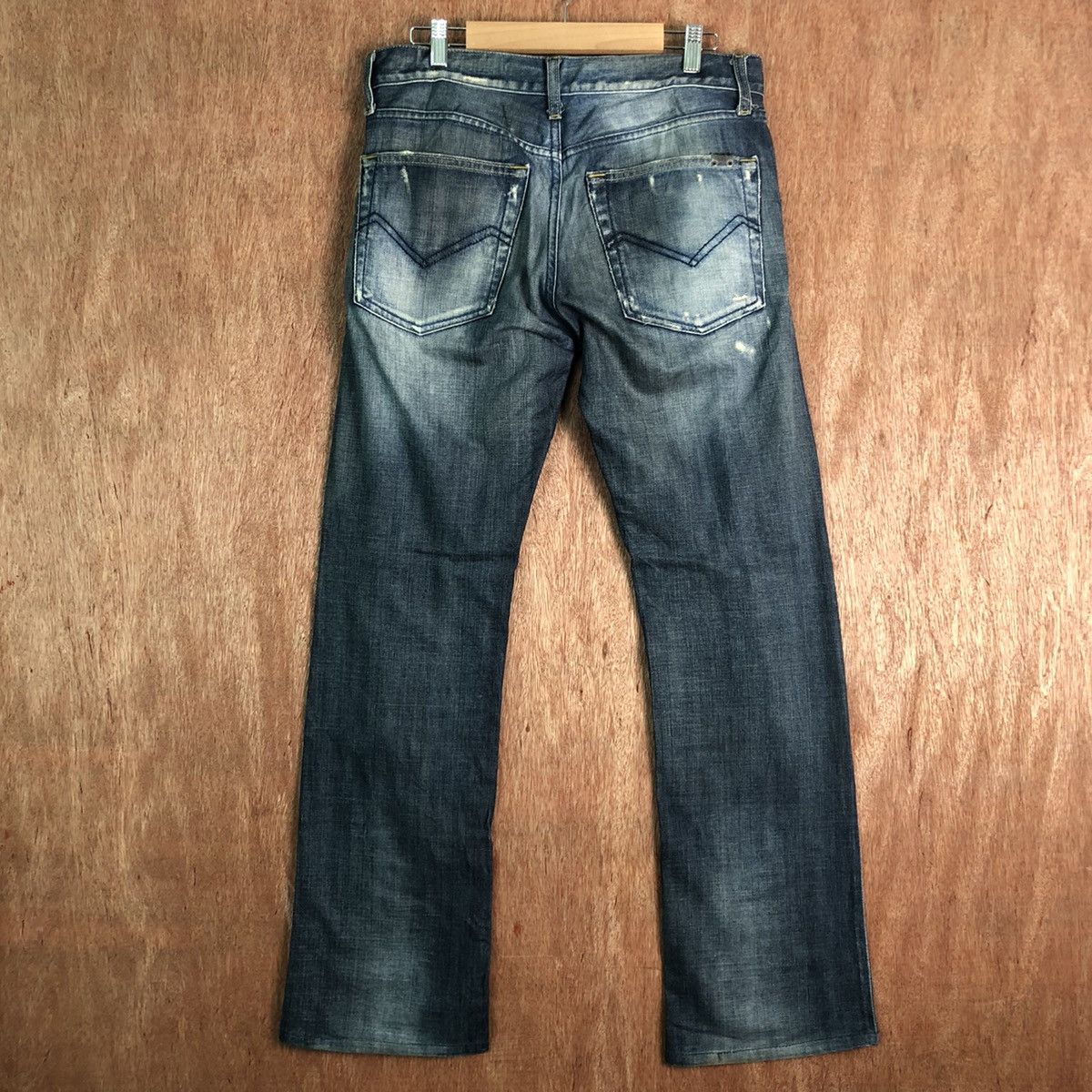 Energie DLL Energie sixty Blue distressed Denim Jeans Pants #c123 Size US 31 - 6 Thumbnail