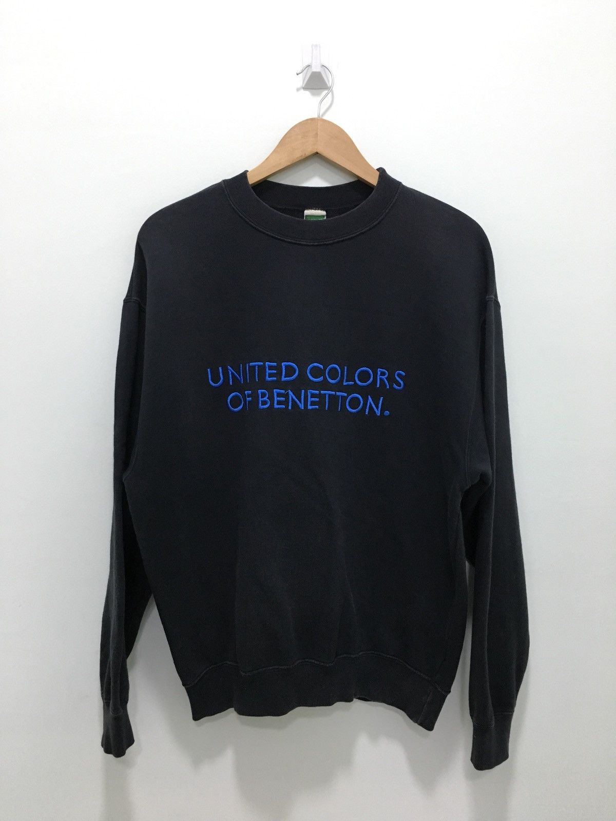 Vtg 90s United Colors Of Benetton Spellout Sweatshirt