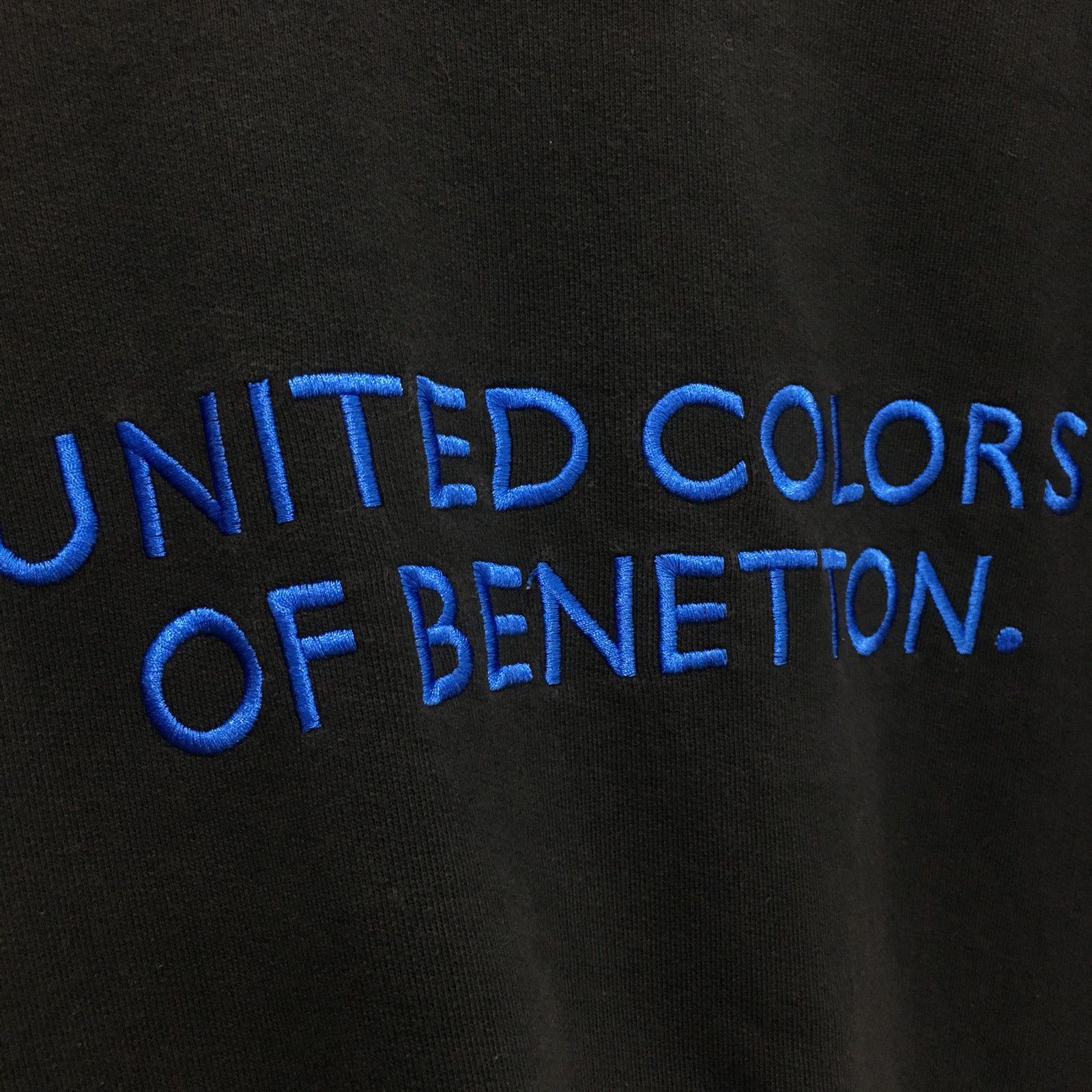 Vtg 90s United Colors Of Benetton Spellout Sweatshirt