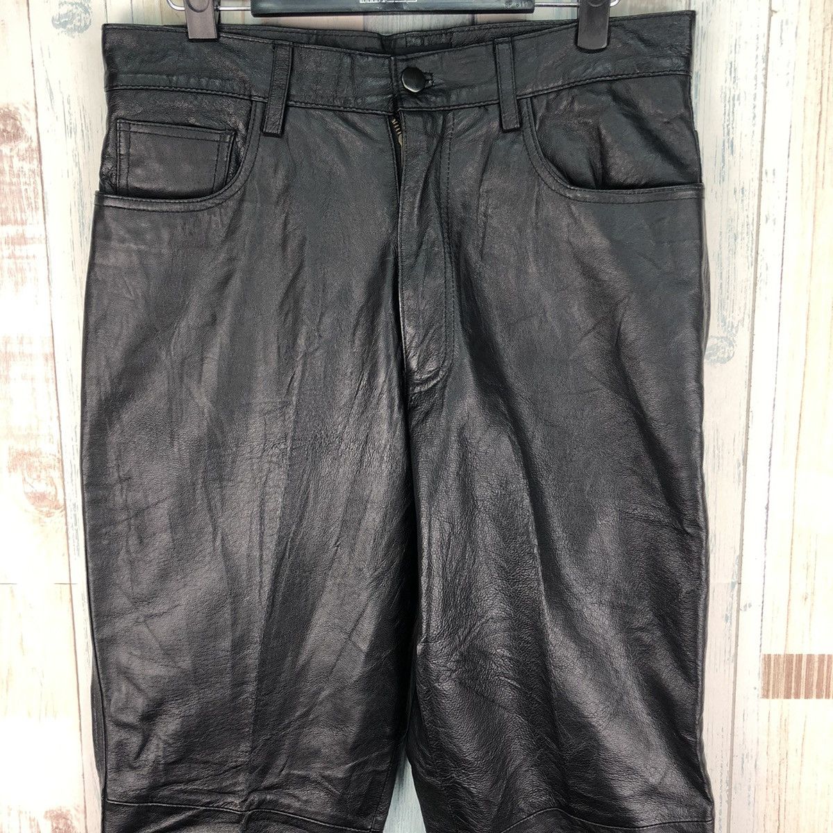 Genuine Leather Vintage BXBK Leather Pants Size US 30 / EU 46 - 3 Thumbnail