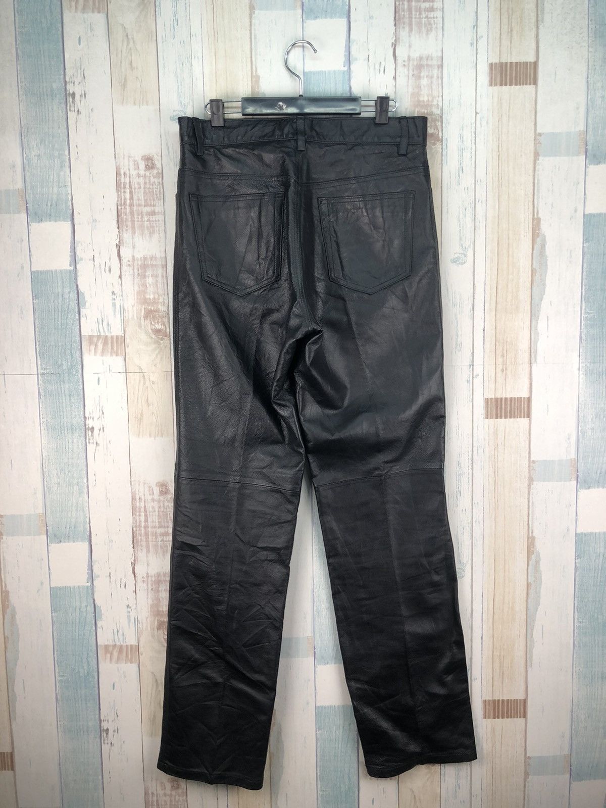 Genuine Leather Vintage BXBK Leather Pants Size US 30 / EU 46 - 2 Thumbnail