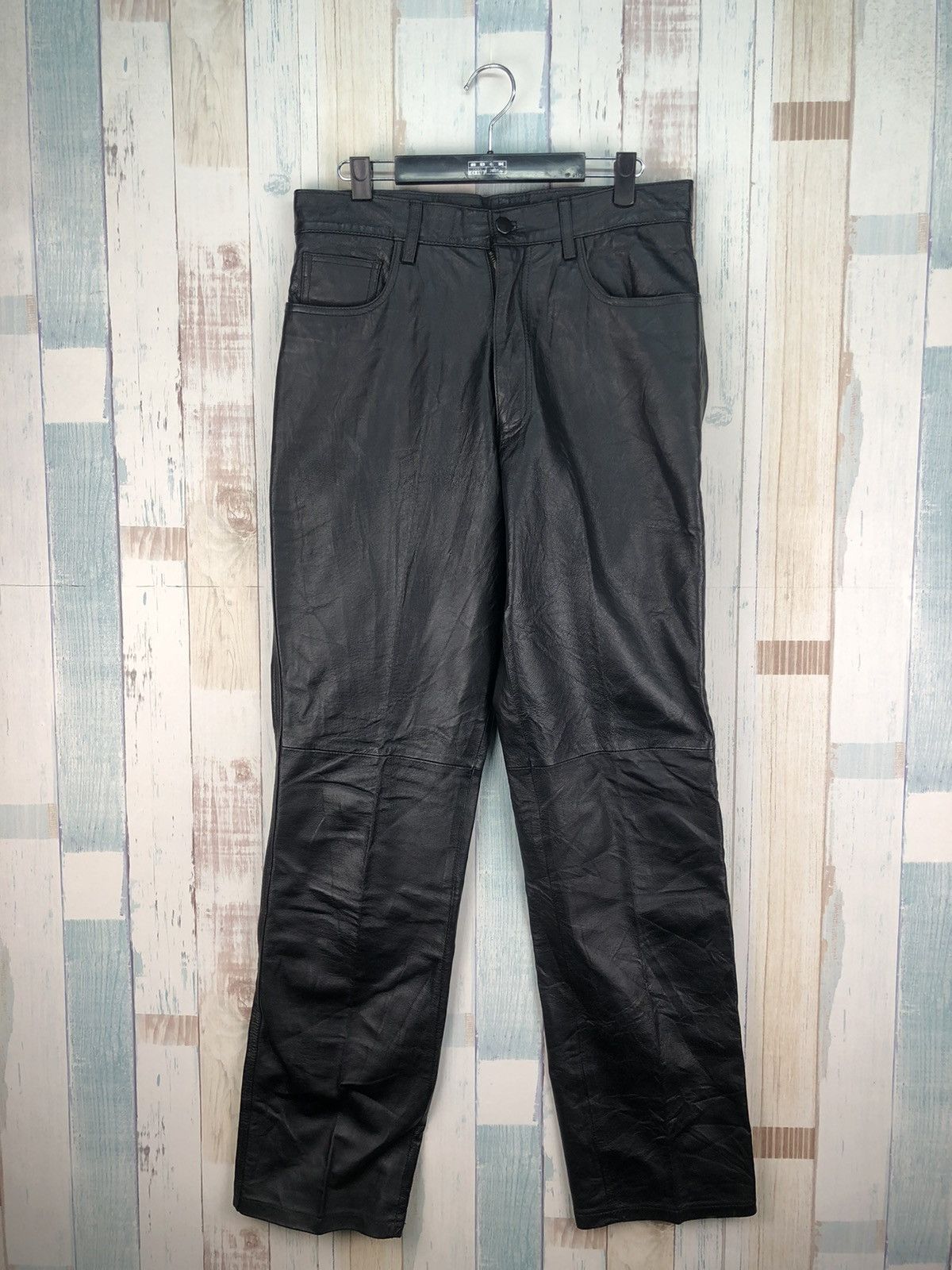 Genuine Leather Vintage BXBK Leather Pants Size US 30 / EU 46 - 1 Thumbnail