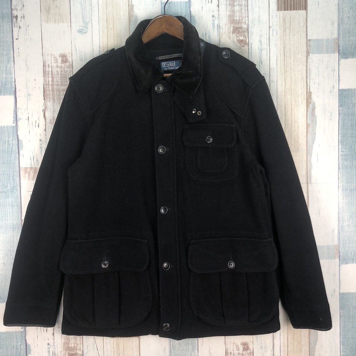 Polo Ralph Lauren Vintage 90s Polo Ralph Laurent Wool Jacket Size US L / EU 52-54 / 3 - 1 Thumbnail