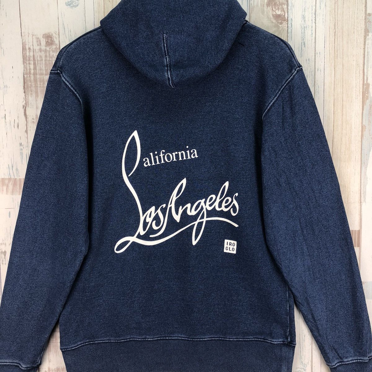Indigo Vintage California Los Angeles Indigo Hoodie Size US L / EU 52-54 / 3 - 3 Thumbnail
