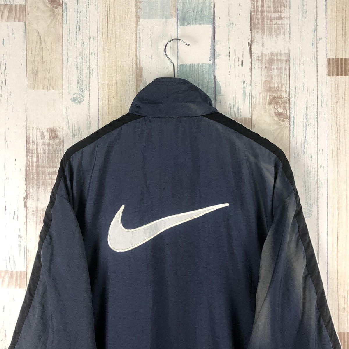 Nike Vintage Nike Big Logo Windbreaker Size US L / EU 52-54 / 3 - 3 Thumbnail