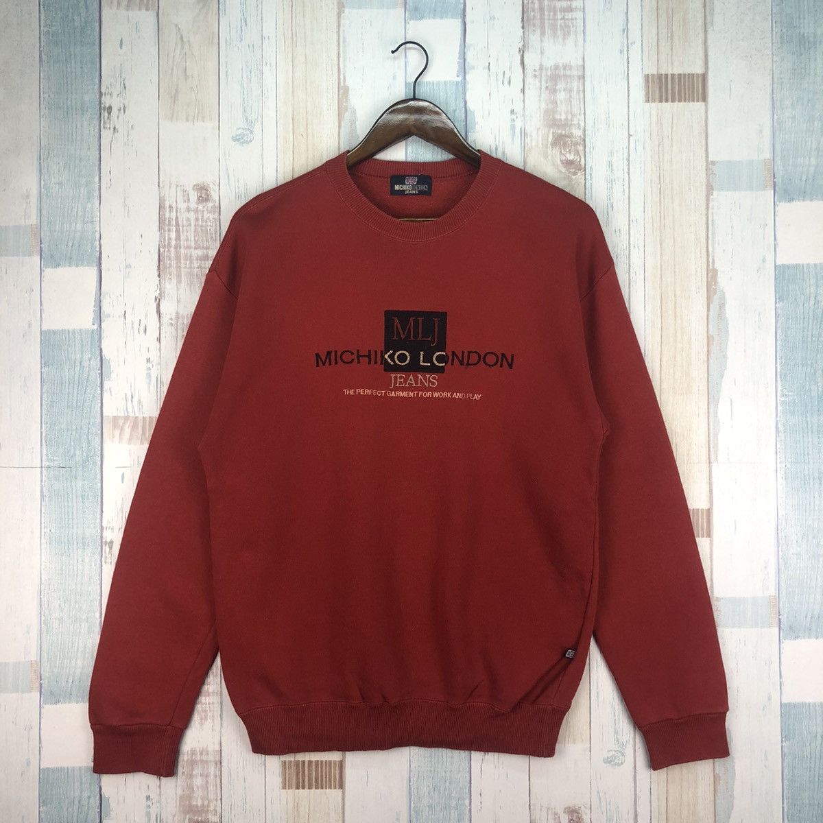 Michiko Koshino London × Vintage Vintage Michiko Koshino London Big Logo Sweatshirt Size US M / EU 48-50 / 2 - 1 Thumbnail
