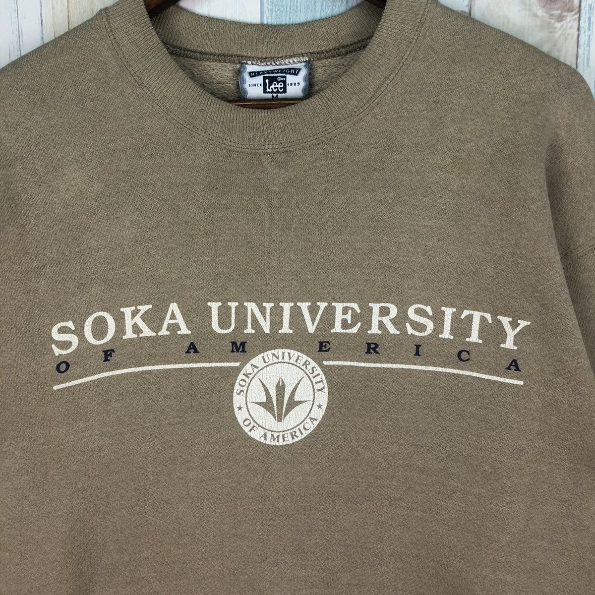 Lee Vintage SOKA University Of America Sweatshirt Crewneck Size US M / EU 48-50 / 2 - 4 Thumbnail