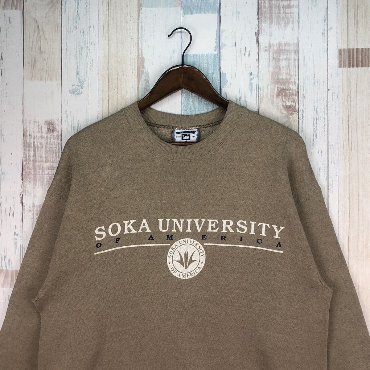 Lee Vintage SOKA University Of America Sweatshirt Crewneck Size US M / EU 48-50 / 2 - 3 Thumbnail