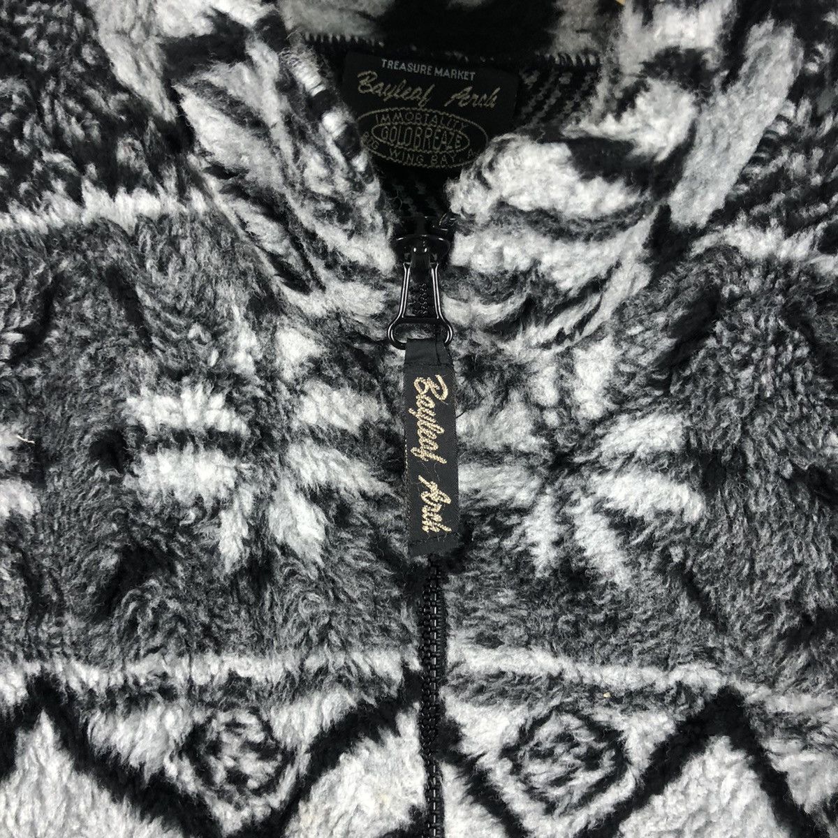 Vintage Vintage Printed Fleece Jacket Size US L / EU 52-54 / 3 - 8 Thumbnail