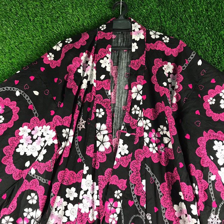 Japanese Brand 💥RARE💥Vintage Kimono Floral Japanese Traditional Size US L / EU 52-54 / 3 - 3 Thumbnail