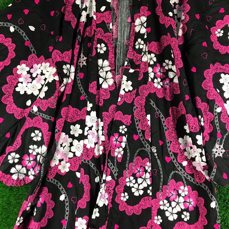 Japanese Brand 💥RARE💥Vintage Kimono Floral Japanese Traditional Size US L / EU 52-54 / 3 - 4 Thumbnail