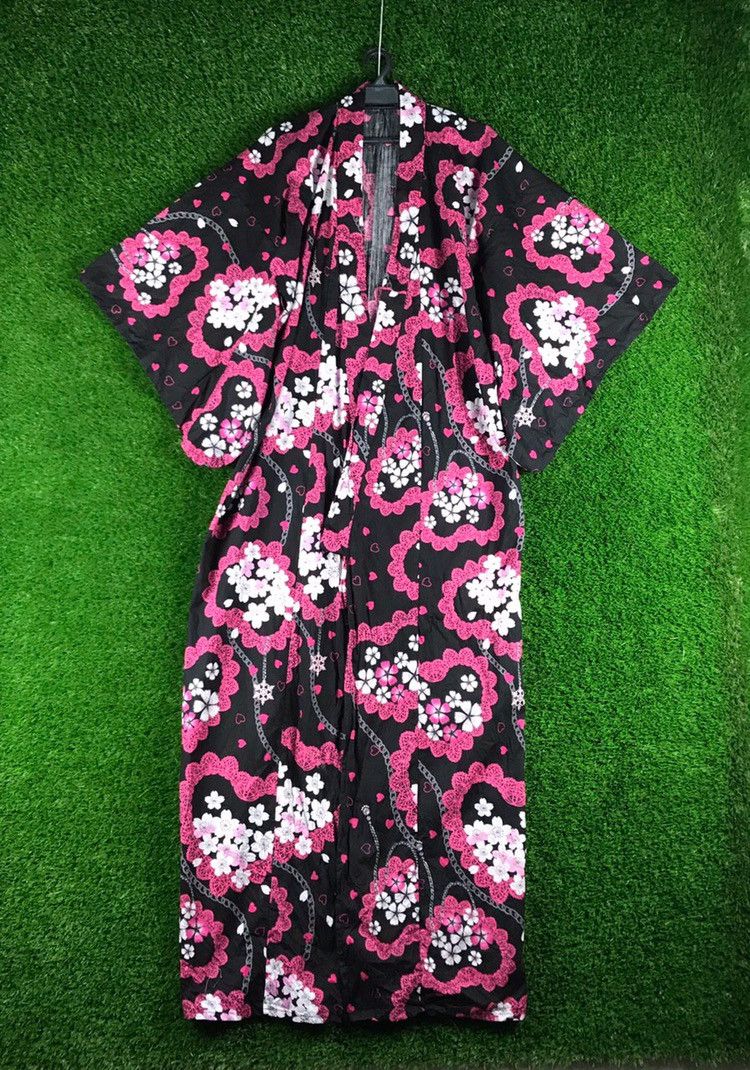 Japanese Brand 💥RARE💥Vintage Kimono Floral Japanese Traditional Size US L / EU 52-54 / 3 - 1 Thumbnail