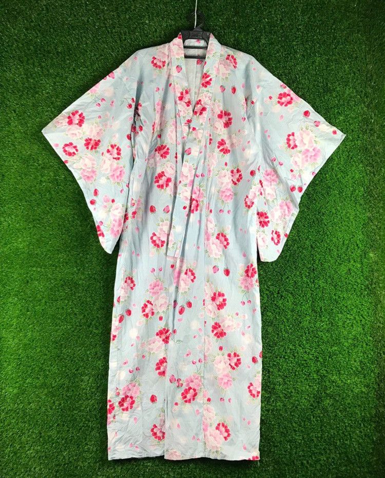 Japanese Brand 💥RARE💥Vintage Kimono Floral Japanese Traditional Size US M / EU 48-50 / 2 - 1 Thumbnail
