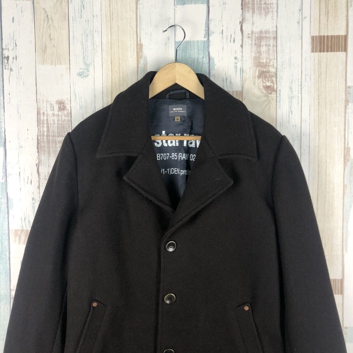 G-Star Vintage G-Star Raw Denim Double Breast Paletot Wool Jacket Size US M / EU 48-50 / 2 - 4 Thumbnail