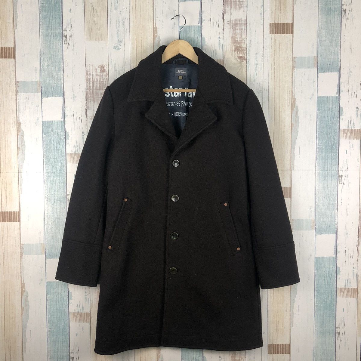 G-Star Vintage G-Star Raw Denim Double Breast Paletot Wool Jacket Size US M / EU 48-50 / 2 - 1 Thumbnail