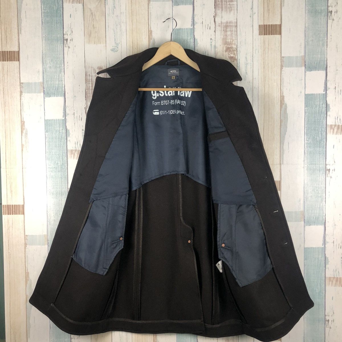 G-Star Vintage G-Star Raw Denim Double Breast Paletot Wool Jacket Size US M / EU 48-50 / 2 - 3 Thumbnail