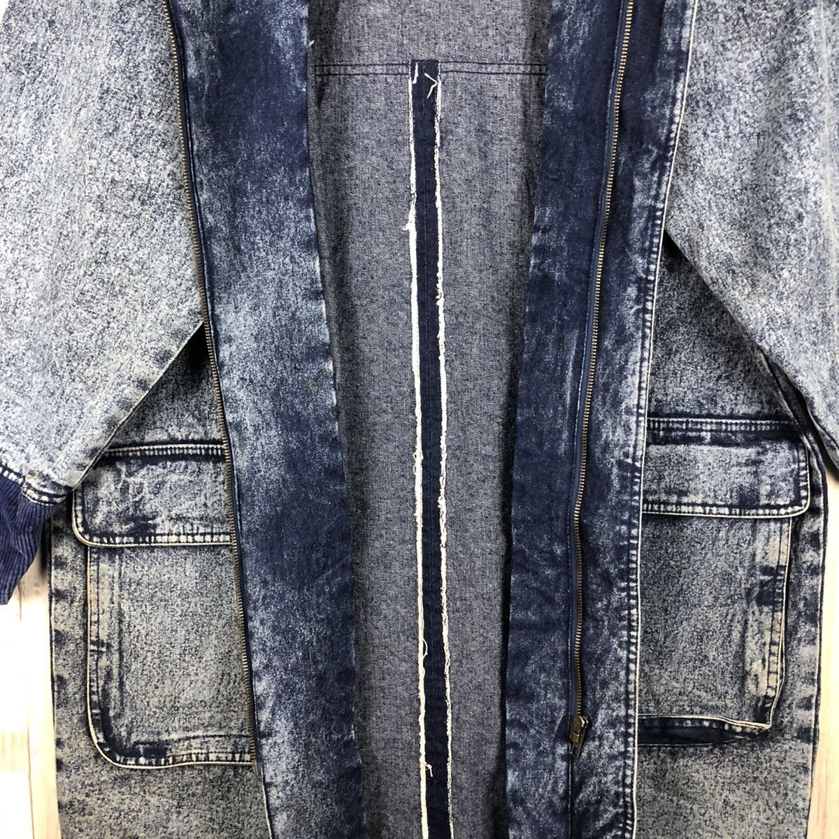 Vintage Vintage Denim Long Jacket Size US XL / EU 56 / 4 - 4 Thumbnail