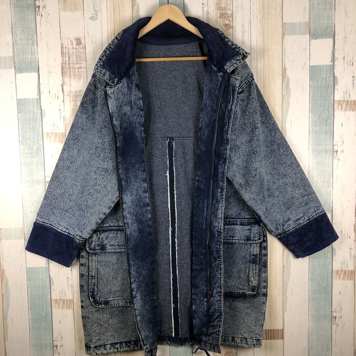 Vintage Vintage Denim Long Jacket Size US XL / EU 56 / 4 - 3 Thumbnail