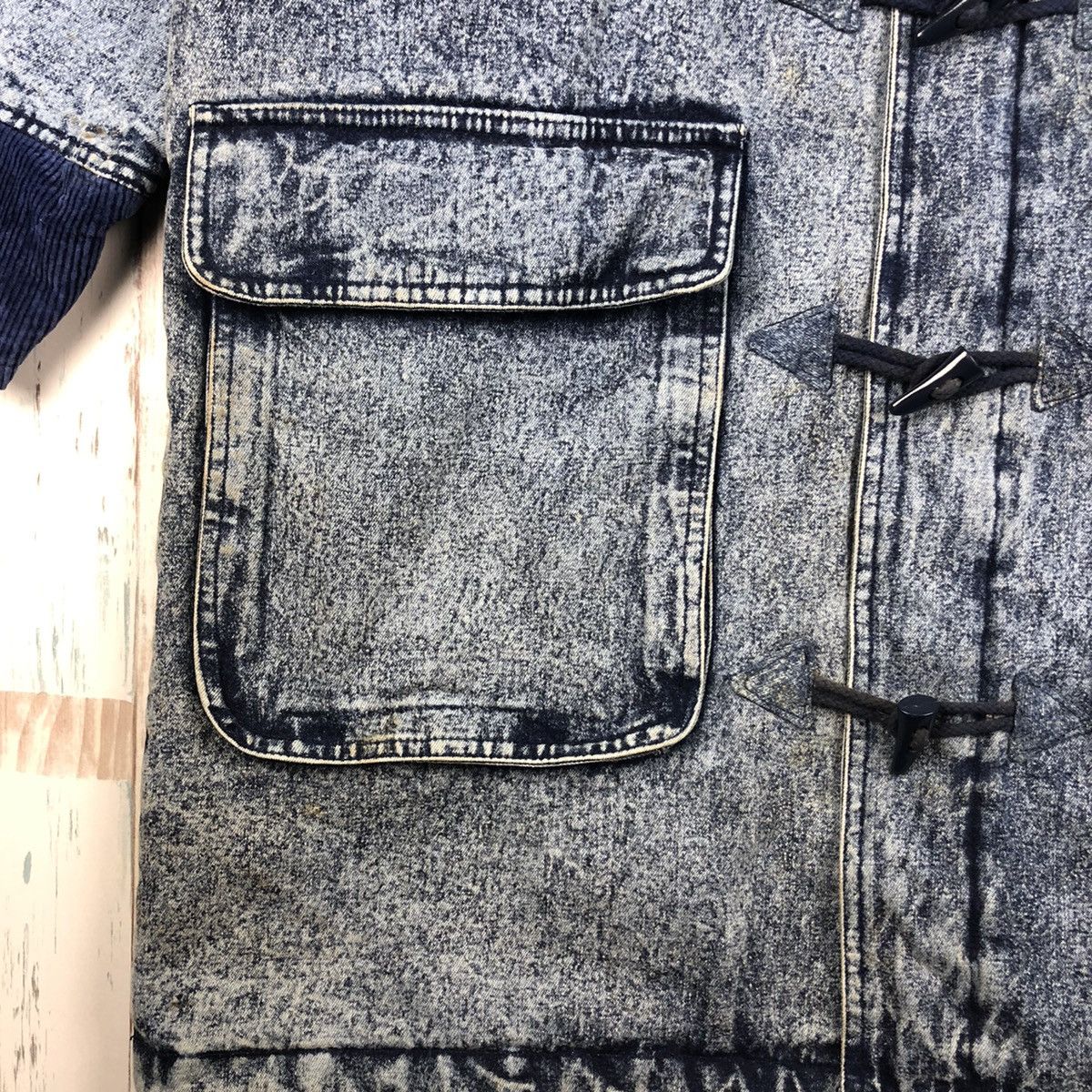 Vintage Vintage Denim Long Jacket Size US XL / EU 56 / 4 - 10 Thumbnail