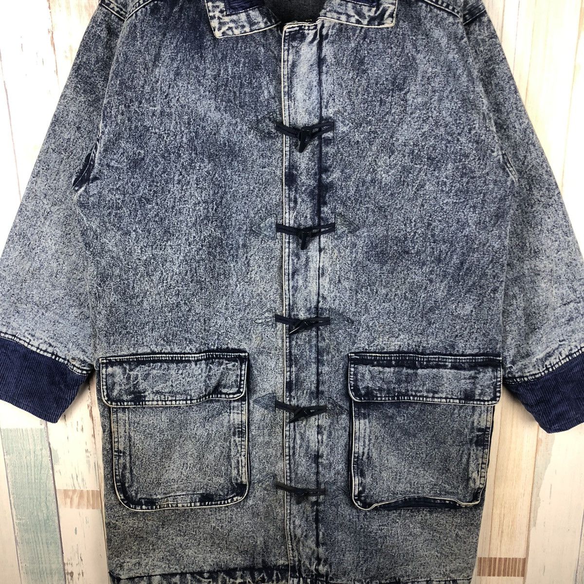 Vintage Vintage Denim Long Jacket Size US XL / EU 56 / 4 - 8 Thumbnail