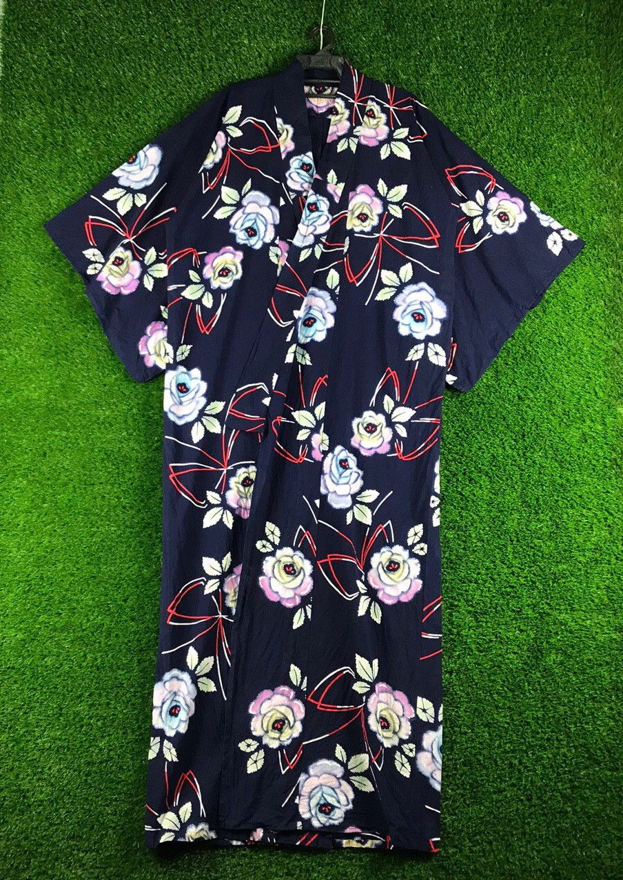 Japanese Brand 💥RARE💥Vintage Kimono Floral Japanese Traditional Size US L / EU 52-54 / 3 - 1 Thumbnail