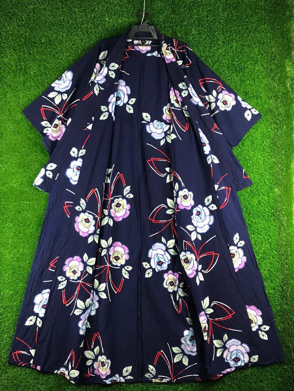 Japanese Brand 💥RARE💥Vintage Kimono Floral Japanese Traditional Size US L / EU 52-54 / 3 - 3 Thumbnail