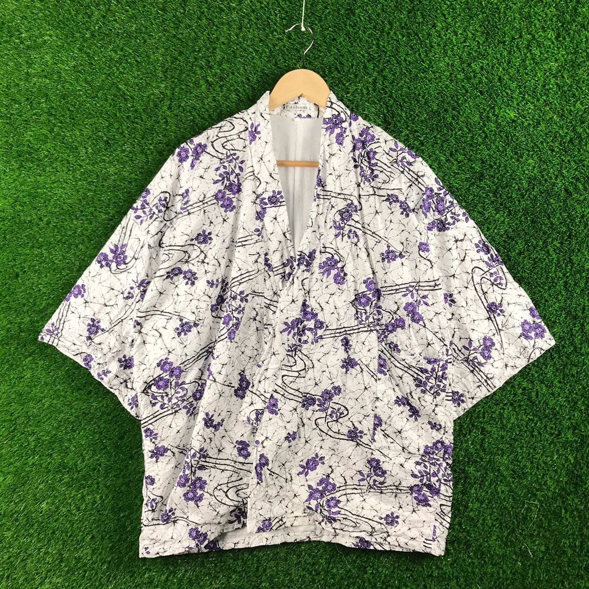 Japanese Brand Vintage Kimono Floral Japanese Traditional Size US L / EU 52-54 / 3 - 1 Thumbnail