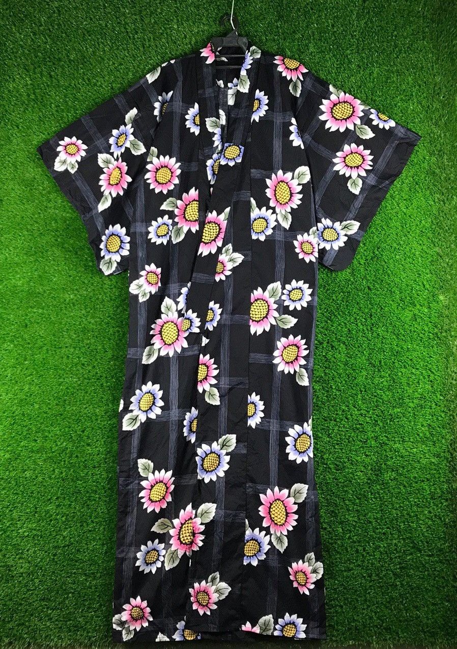 Japanese Brand 💥RARE💥Vintage Kimono Floral Japanese Traditional Size US L / EU 52-54 / 3 - 1 Thumbnail