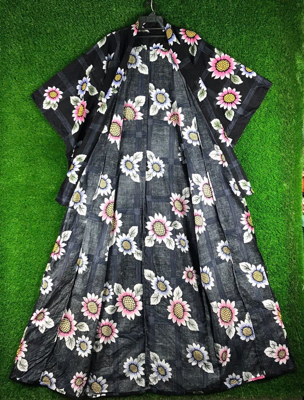 Japanese Brand 💥RARE💥Vintage Kimono Floral Japanese Traditional Size US L / EU 52-54 / 3 - 3 Thumbnail