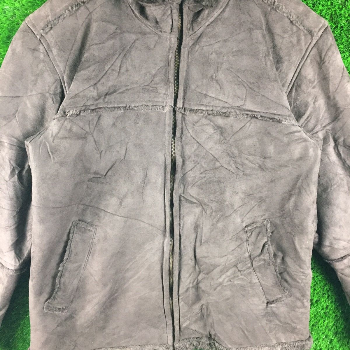 Japanese Brand Vintage Kansai Jeans Mink Fur Leather Jacket Size US L / EU 52-54 / 3 - 6 Thumbnail